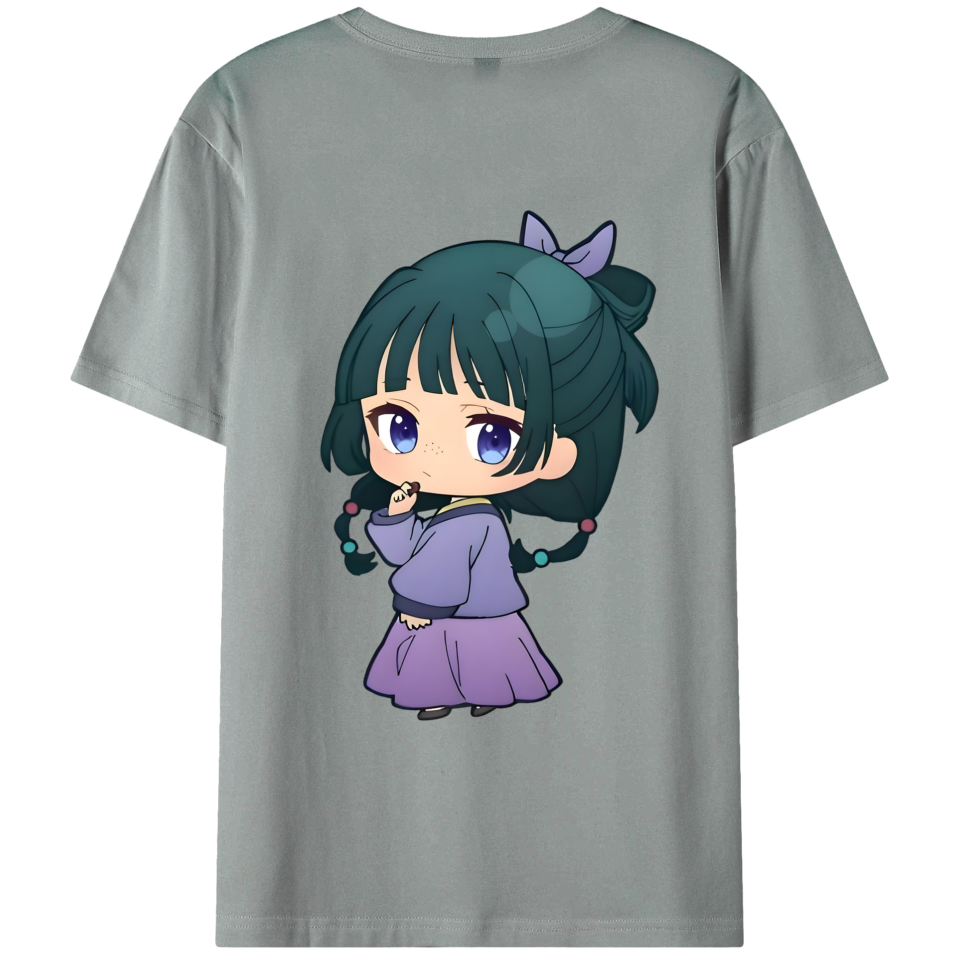 （画像用） 薬屋のひとりごと The Apothecary Diaries 綿100％ メンズ半袖Tシャツ（バックプリント） 通気性